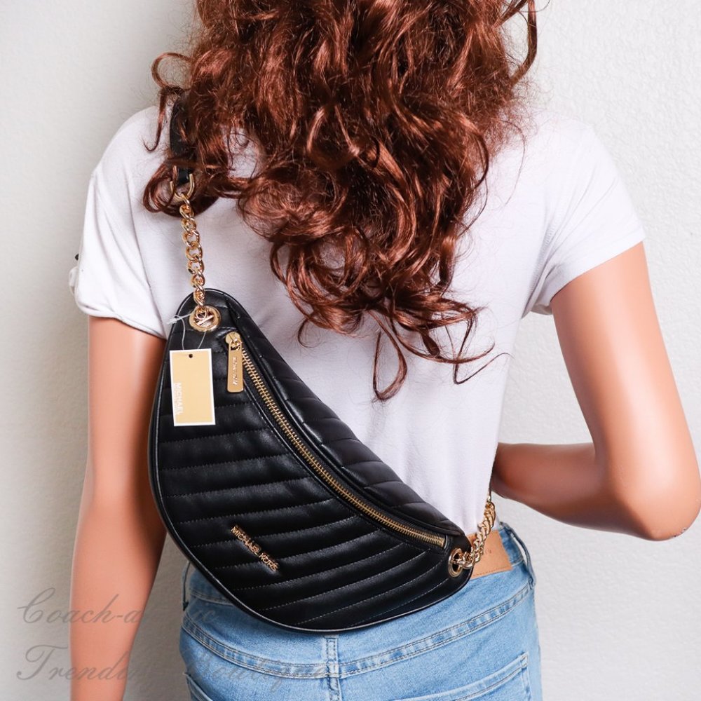 NWT Michael Kors Peyton Large Quilted Belt Bag